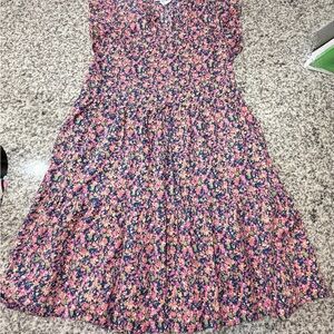 Time and Tru women’s Floral Dress - Pink, Blue, Green, Yellow